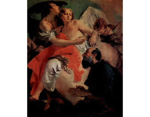 Abraham and the angels counterpart, Hagar and Ismael 