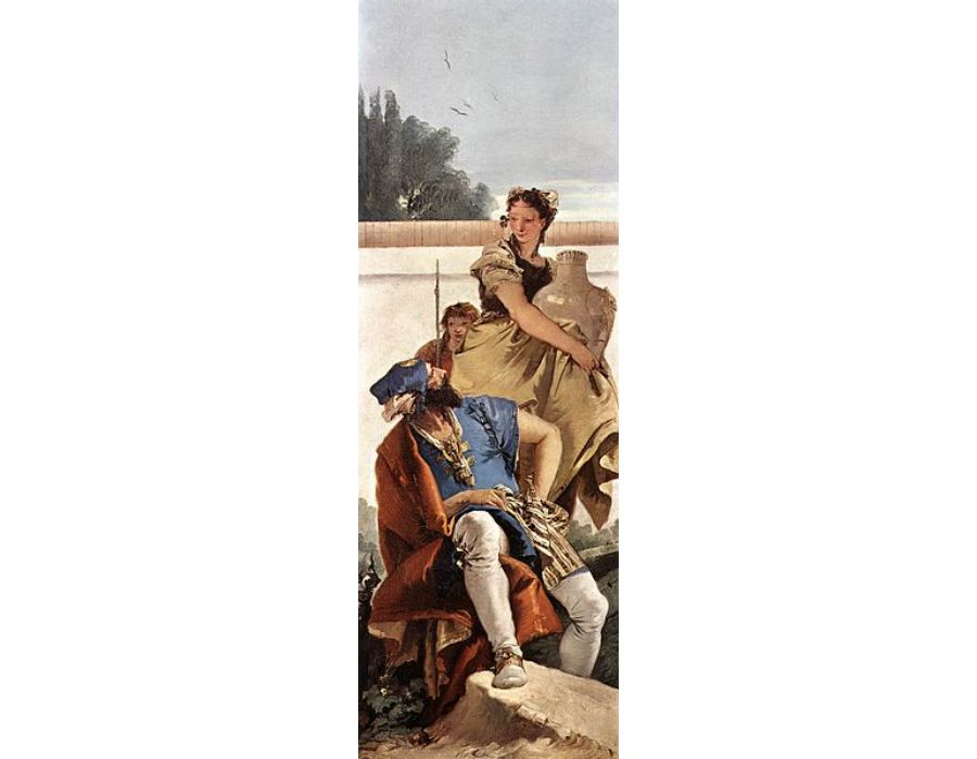 A Seated Man and a Girl with a Pitcher c. 1755 