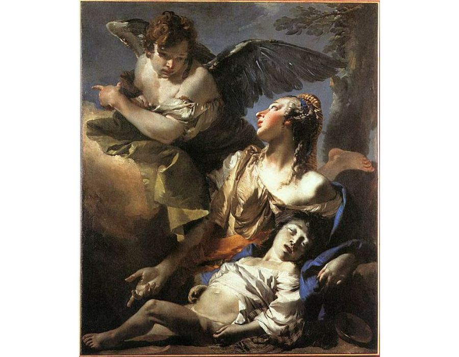 The Angel Succouring Hagar 1732
