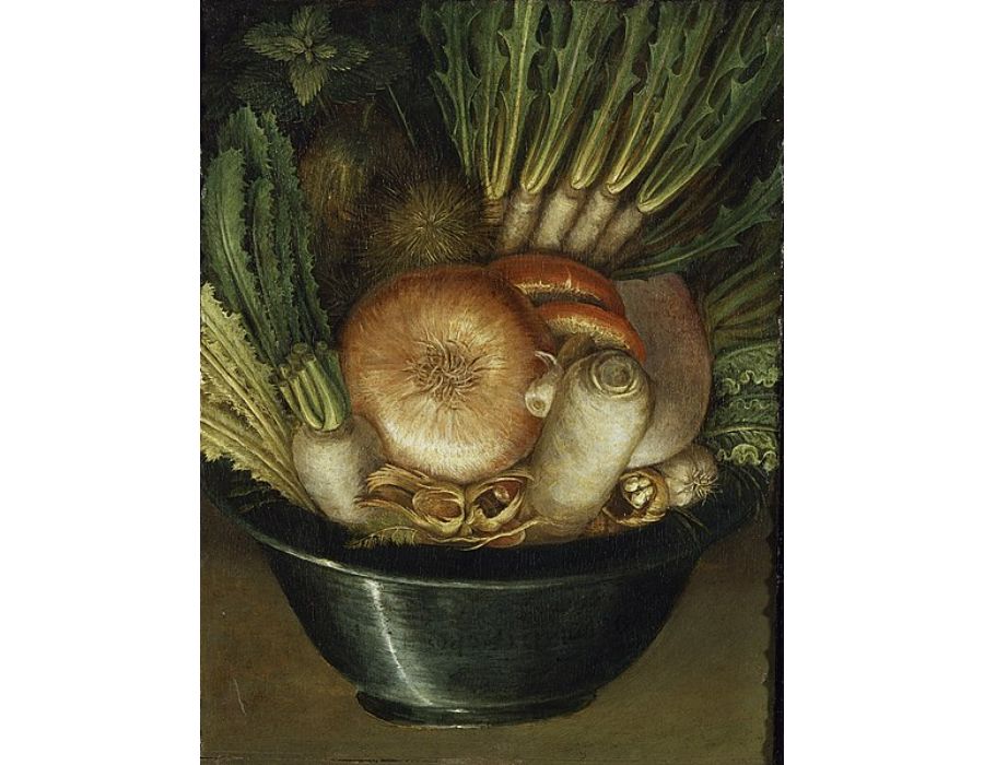 Vegetables upsidedown
