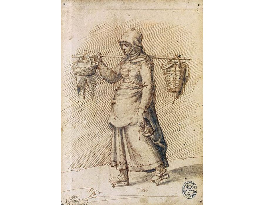 Peasant Women Going to the Market
