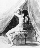 Nude Woman Holding a Mirror artwork preview