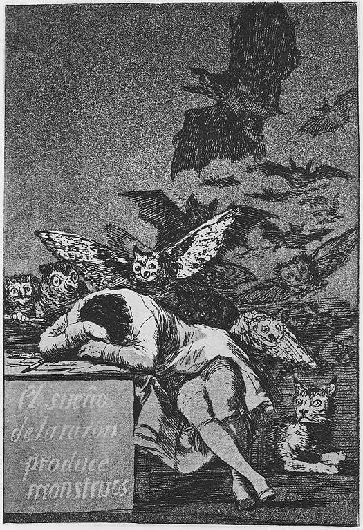 El Sueno de la razon produce monstruos (The sleep of reason brings forth monsters) 