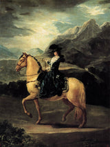 Portrait Of Maria Teresa De Vallabriga On Horseback artwork preview