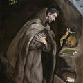 St Francis in Prayer before the Crucifix 1585-90