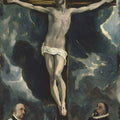 Christ On The Cross Adored By Two Donors 1585-1590