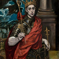 St Louis, King of France, with a Page