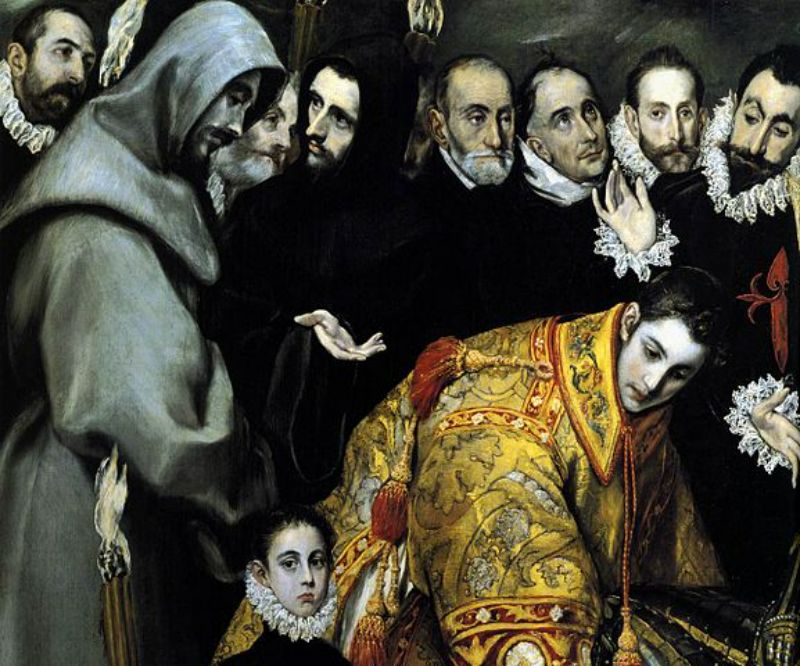 The Burial of the Count of Orgaz (detail 5) 1586-88
