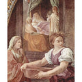 Frescoes in the Palazzo Quirinale, Cappella dell'Annunciata, entrance wall, scene, Maria birth, Detail 1
