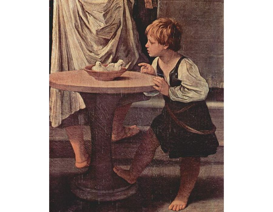 The purification of the Virgin, Detail
