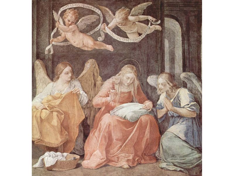 Mary and angels

