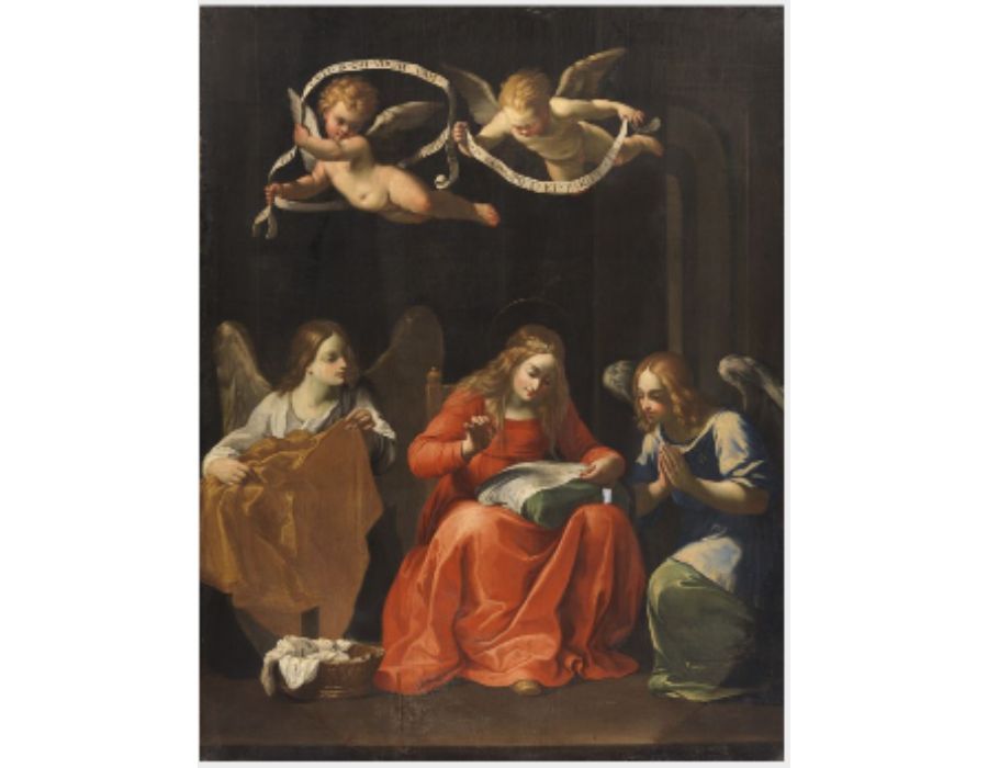 The Virgin Sewing, from the Cappella dellAnnunciata Chapel of the Annunciation 1610