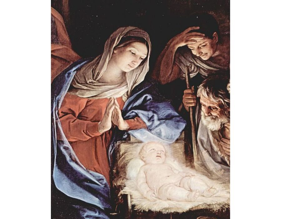 Adoration of the Shepherds, detail 1