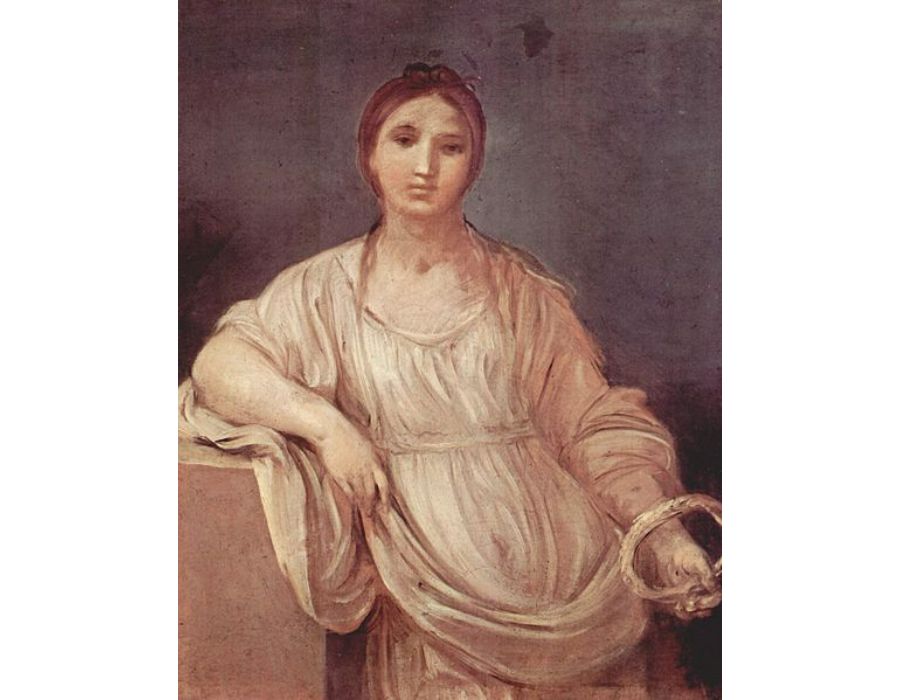 Portrait of a girl with a crown
