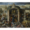 Christ Expels The Money-Lenders From The Temple Painting by Hieronymus Bosch