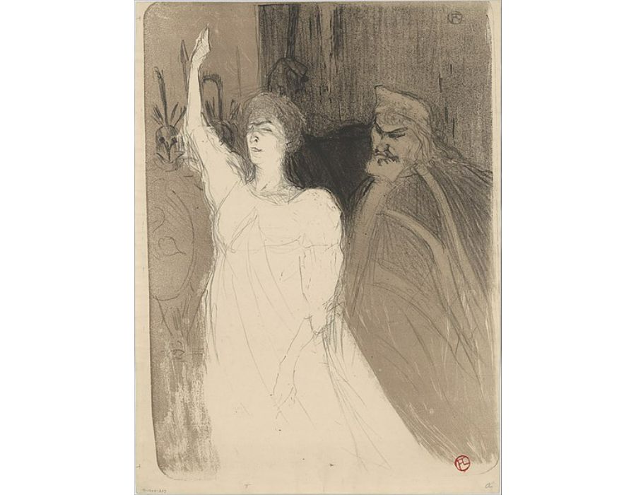 Bartet et Mounet-Sully, dans Antigone 