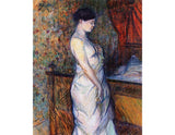 Woman in a Chemise Standing by a Bed artwork preview