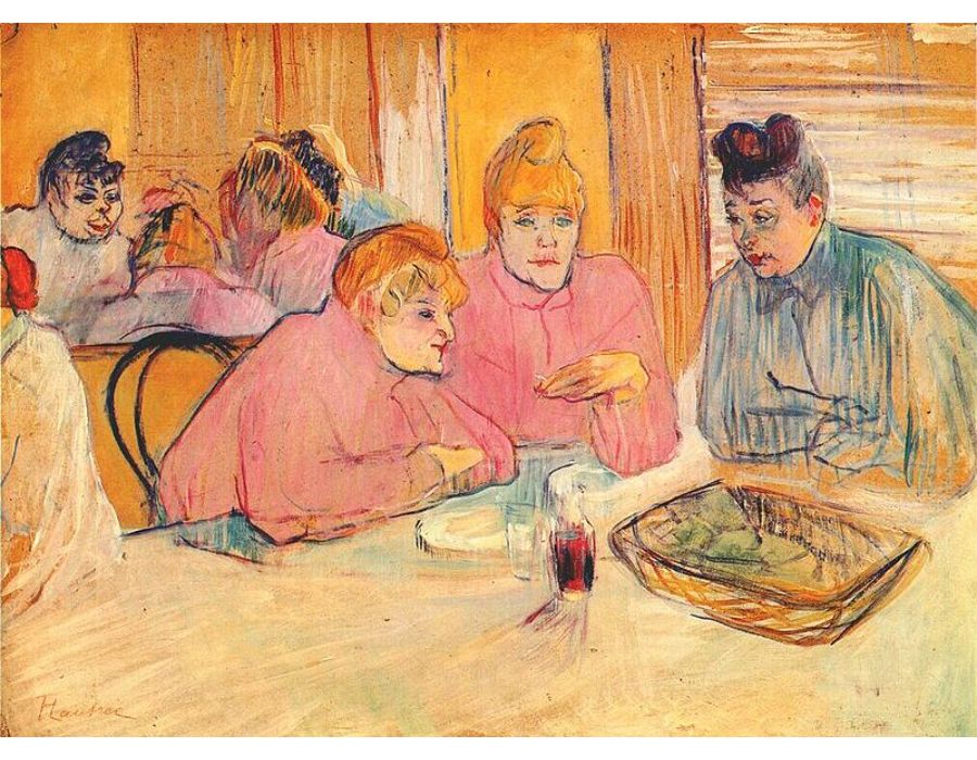 In The Dining Room Of The Brothell 