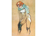 Woman Pulling up Her Stockings (study) artwork preview