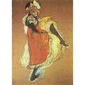 Jane Avril dancing, study for the poster 