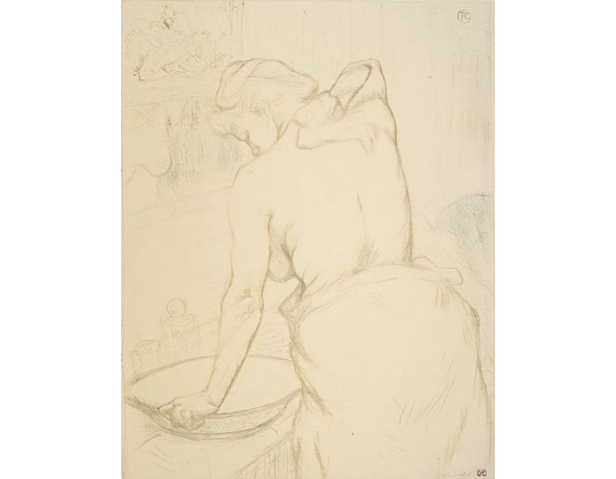Femme Qui Se Lave 