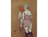 Two Half Naked Women Seen From Behind In The Rue Des Moulins Brothel artwork preview