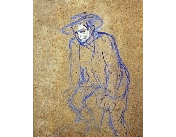 Aristide Bruant on His Bicycle 