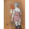 Two Half-Naked Women Seen from Behind 