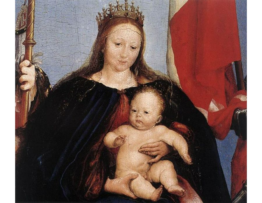 The Solothurn Madonna (detail) 1522 