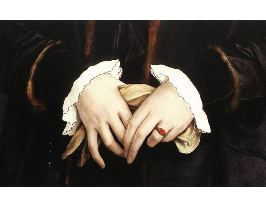 Christina of Denmark, Ducchess of Milan (detail) 1538 