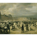 Napoleon Reviewing the Guard in the Place du Carrousel in 1808-9, c.1841-42 Painting by Horace Vernet