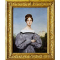 Portrait of Louise Vernet 1814-45 Daughter of the Artist Painting by Horace Vernet