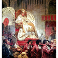 Pope Pius VIII 1761-1830 in St. Peters on the Sedia Gestatoria Painting by Horace Vernet