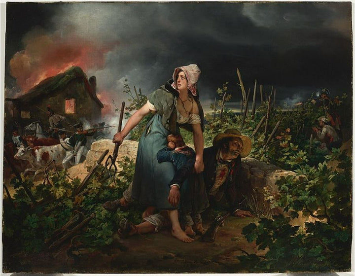 Scene of the French Campaign of 1814 Painting by Horace Vernet
