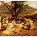 The Arab Tale-teller Painting by Horace Vernet