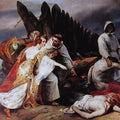 Edith Finding the Body of Harold, 1828 Painting by Horace Vernet