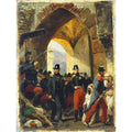 The Duc de Nemours entering Constantine, 15th October 1837, c.1837-39 Painting by Horace Vernet