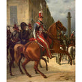 The Duke of Chartres on Horseback Painting by Horace Vernet