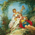The Happy Lovers Painting by Jean-Honore