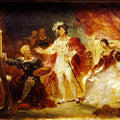 Francois the Ist in the studio of Rosso Painting by Jean-Honore