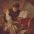 Music Lesson 1769 Painting by Jean-Honore