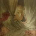 Les curieuses Painting by Jean-Honore