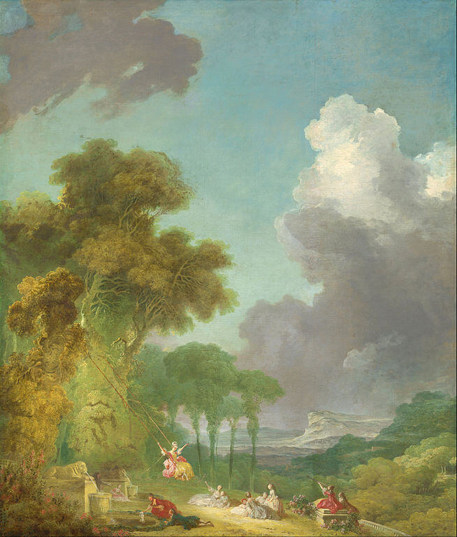 The Swing 2 Painting by Jean-Honore