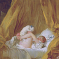 La Gimblette Girl with a Dog Painting by Jean-Honore