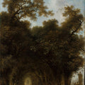 A Shaded Avenue probably 1773 Painting by Jean-Honore