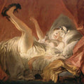 Young Woman with a Dog Painting by Jean-Honore