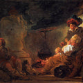 Night Scene Painting by Jean-Honore