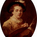 Self Portrait, Oval Painting by Jean-Honore