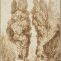 Large Cypresses at the Villa dEste by Jean-Honore