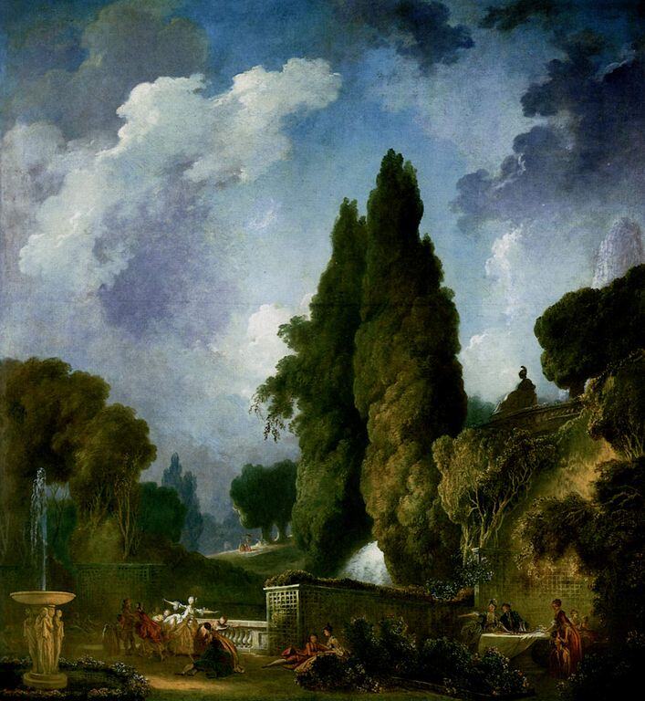 Blindman's Buff Painting by Jean-Honore